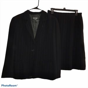 Giorgio Armani Milano Authenticated Skirt Suit XL